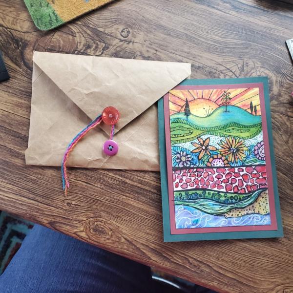 Card Envelope Made from Re-cycled Grocery Bag!