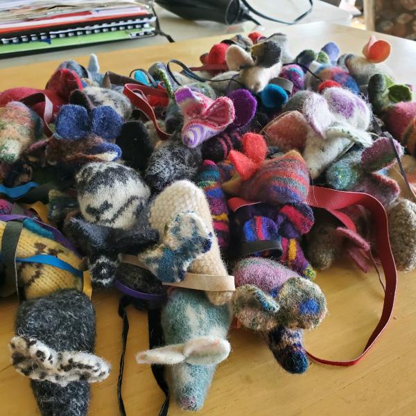 Felted Wool Mice - Cat Toys!
